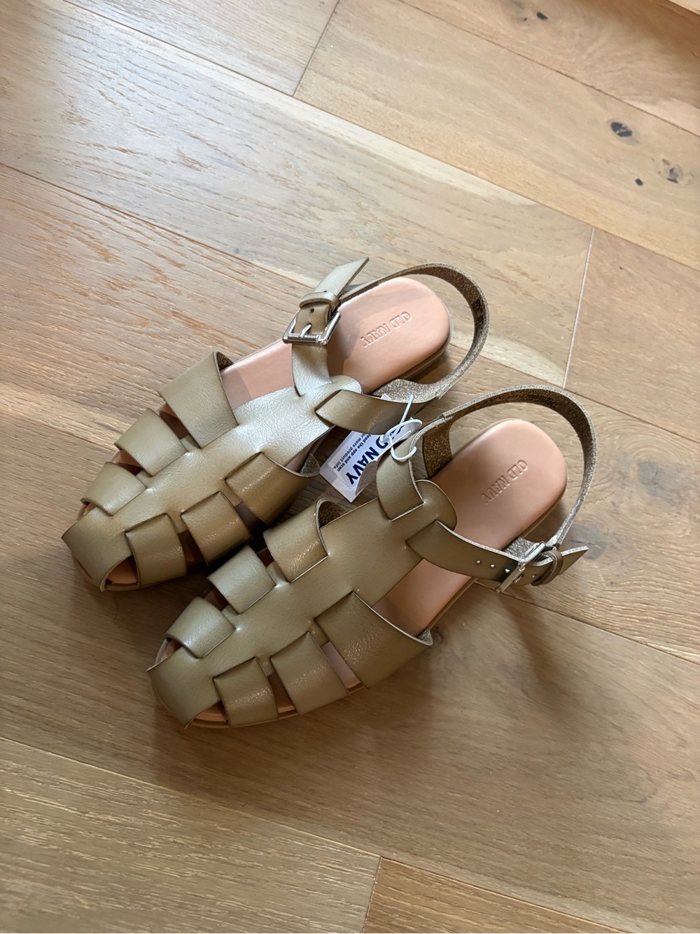 Olive Green Woven Fisherman Sandals - Picture 3 of 3